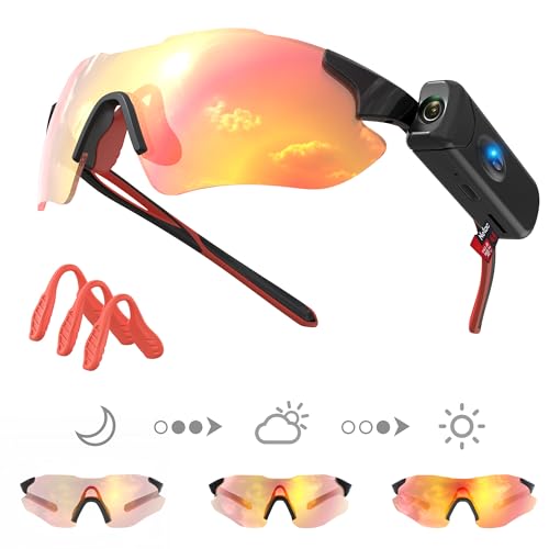 Irondance Polarized Camera Sunglasses, Featuring a built-in 1080P HD camera with 64GB storage...