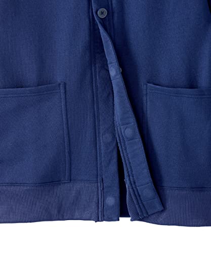 Image of Silverts Women's Adaptive Magnetic Closure Cardigan Open Front Assisted Dressing Elderly Clothing Fleece Sweater