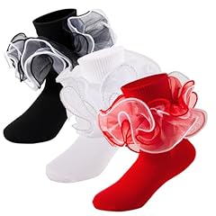 3 Pairs - Black,white,red