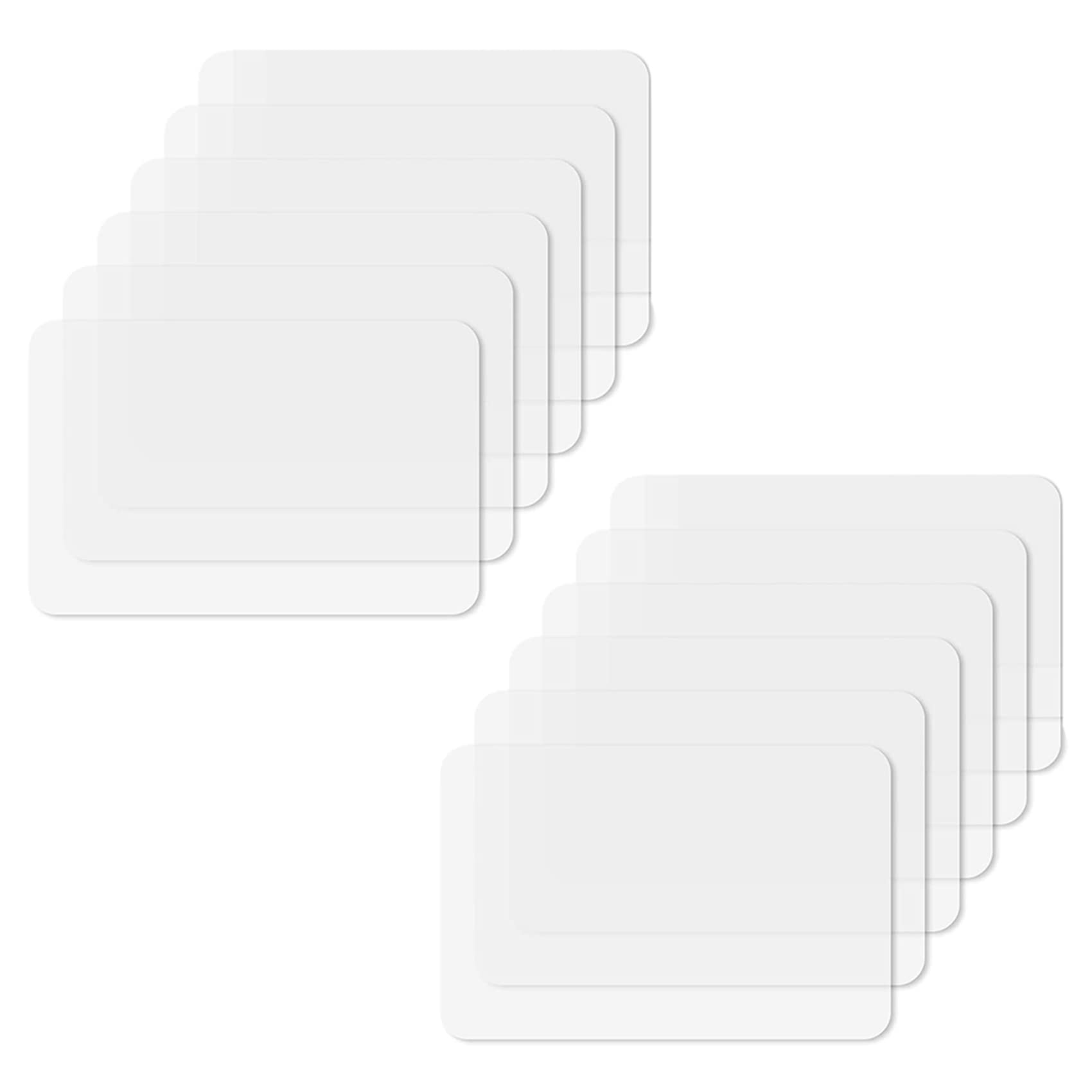 Hndhbfgrt Transparent Kitchen Mat,Coffee Table Mat,Table Protector,Waterproof Placemats,Worktop Saver,Placemat Set 8 Pieces