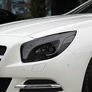 CGFZNUB Auto Koplamp Beschermfolie Transparant Zwart TPU Sticker, voor Mercedes Benz SL Klasse R231 2013-2016 AMG…