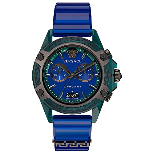 Versace Watch VEZ701122, niebieski, niebieski