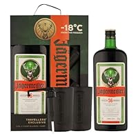 Jägermeister TRAVELLERS’ EXCLUSIVE 35% Vol. 1,75l in Geschenkbox mit 2 Shotgläsern und Dosierpumpe