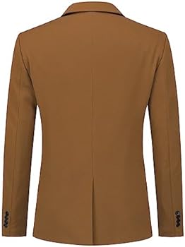 Allthemen Heren blazer casual slimfit formeel zakelijk jasje met één