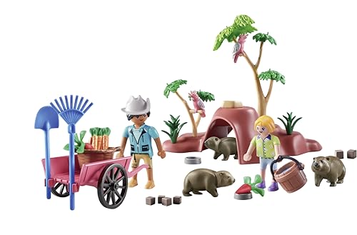 PLAYMOBIL | Wiltopia | Wombat Unterschlupf | nachhaltiges Spielzeug für Kinder ab 4 Jahren | 71625