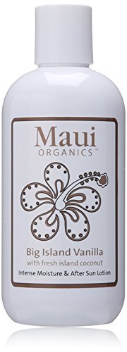 Maui Organics Intense Moisture and After Sun Lotion, Big Island Vanilla, 8.5 Ounce by Maui Organics