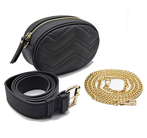 AHR Quality Bolso Rionera Mujer Bolso Bandolera Mujer Rionera Mujer Bolso de Mano Bolso MultiFuncin Color Negro