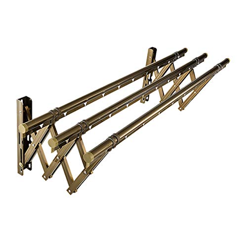 Étendoir mural extensible extérieur pliable pour le séchage du linge de maison