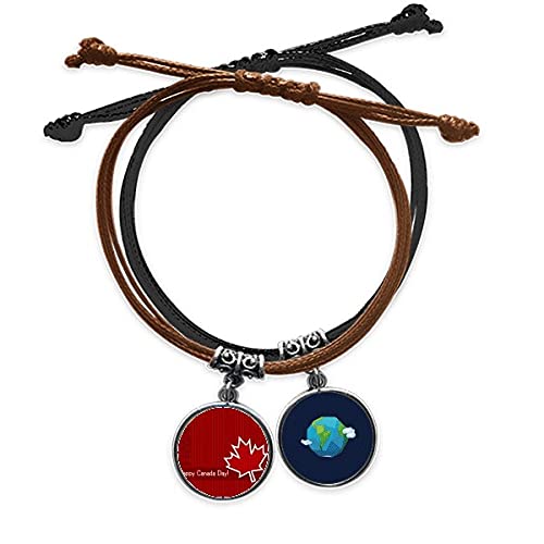 Pulsera de Canadá de cuero para viajes y reuniones casuales