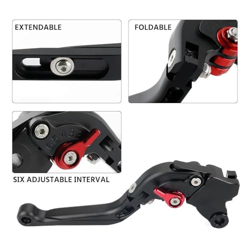 Leviers de commande CFMOTO 450NK rouge anodisé