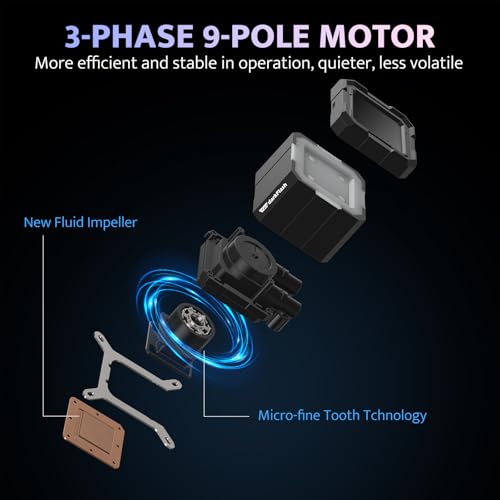 darkFlash DV360S All-in-one Liquid CPU Cooler, 3.2” LCD Screen with 320 * 320 Resolution, ARGB Sync, PWM Fans 360mm Radiator, CPU PC Aio Cooler Compatible with Intel 1851/1700, AMD AM4/AM5 (Black)