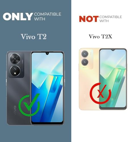 Image of Jkobi Lifetime Anti-Yellow Clear Back Cover Case for Vivo T2 (Sleek Hard Crystal | Shockproof and Camera Protection)