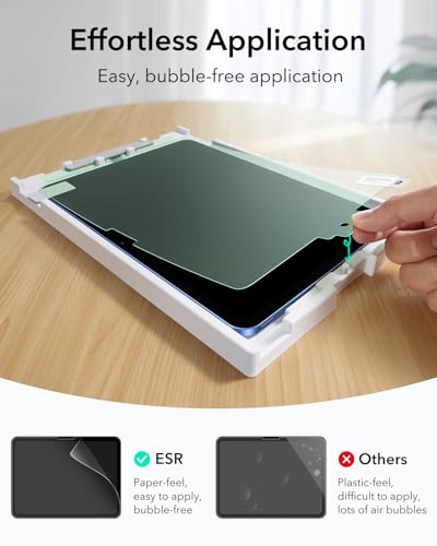 ESR 2 Pack Paper-Feel Screen Protector for iPad 11th/10th Generation A16 (11/10.9 Inch, 2025/2022), Write and Draw Like on Paper, Scratch Protection with Easy Application Tray, Thin and Responsive - Image 3