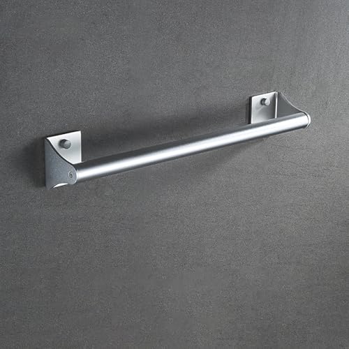 KJHWYXD Agarraderas Baño para Mayores, Asidero Baño Taladro/Sin Taladrar, Aleación De Aluminio Barra Baño Minusvalido, para Cocina, Dormitorio, Bañera, Ducha Y Escalones(Size:50CM,Color:Plata)