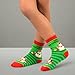 TeeHee Christmas 12-Pair Cotton Socks, Great Value Gift Box for Kids (6-8 Years, Snowman)