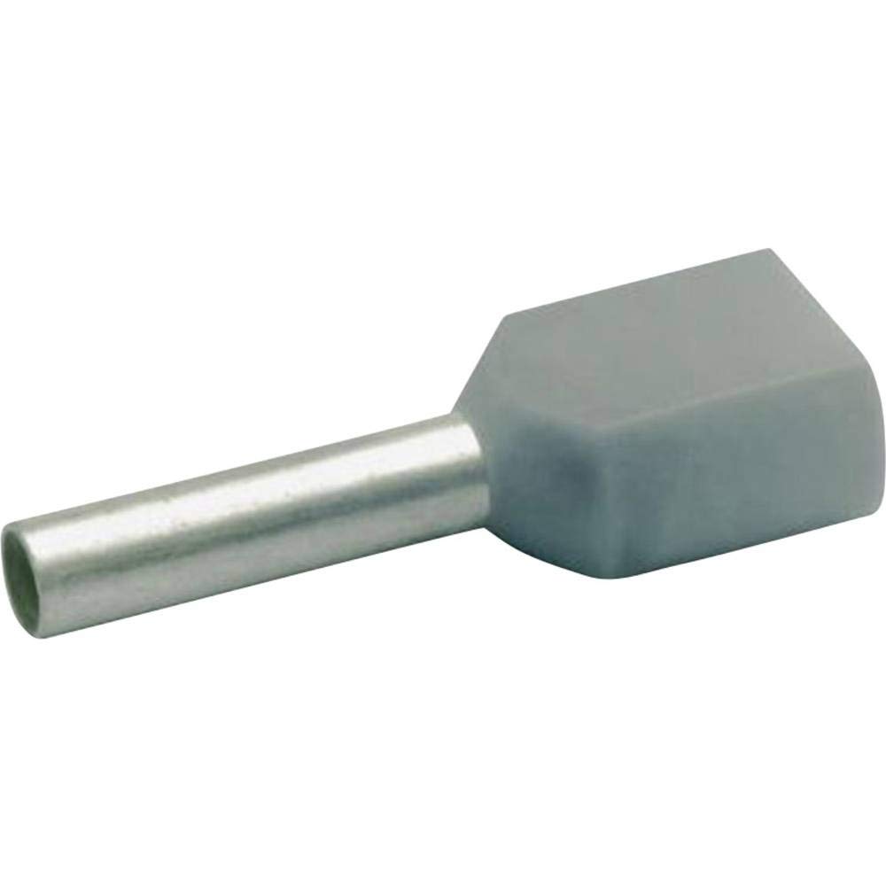 Klauke Aderendhülsen Zwillings-Aderendhülse 2 x 0,75 mm² Grau 8 mm
