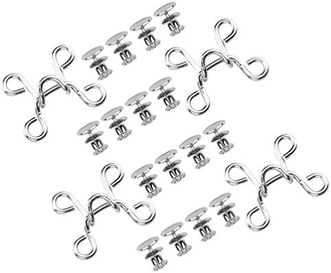 6 Sets Adjustable Waist Tightener Clips - No-Sew Bow Buttons For Pants & Skirts (Gold, Silver, Copper) - View #8