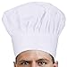 Ulife Mall Professionel Kochmütze Einstellbar Gummiband Kochhaube Einheitliche Kappe für Koch Küchenhut Bäcker/Chefkoch Arbeitsmütze für Restaurant Kochen BBQ Backen - Weiß/Unisex