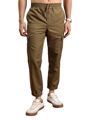 Image of Highlander Men's Cargo Jogger Trousers| Utility Pockets | Trouser for Men | Men Trousers