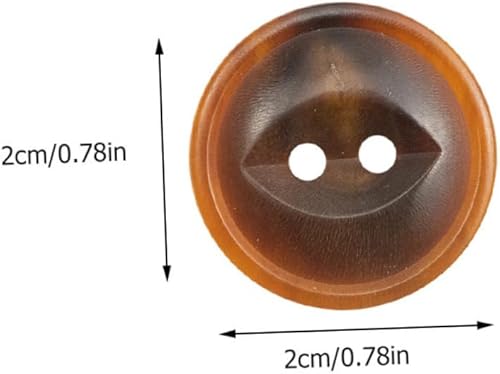 Miniatura 8 de EXCEART 30 piezas de botones de cuerno, suministros de costura, botones de botón de cintura fina, repuesto para ropa, botones de espalda plana,