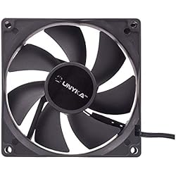 Ventilador Saivod Vt 90 UNYKAch Ventilador de Ordenador 90 mm, 51789, Negro Básico PC, 2000 RPM, 3 Pines, 7 Aspas Silencioso
