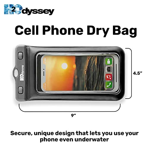H2ODYSSEY Waterproof Phone Case and Lanyard - Excellent Waterproof Protection - Floats in The Water -Lanyard for Beach Kayak Travel - Universal Size - Black by H2ODYSSEY - Used condition - Image 4