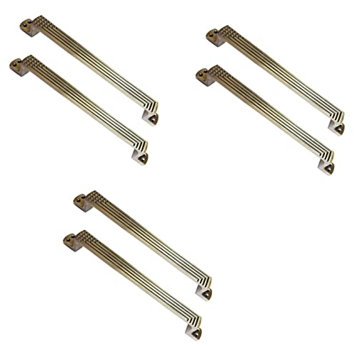 Image of GHAR DWAR Main Door Handle Aluminium (7 Inch) Main Door Handle, Antique- Finish Door Handles for Home and Office (Pack of 3 Pair)