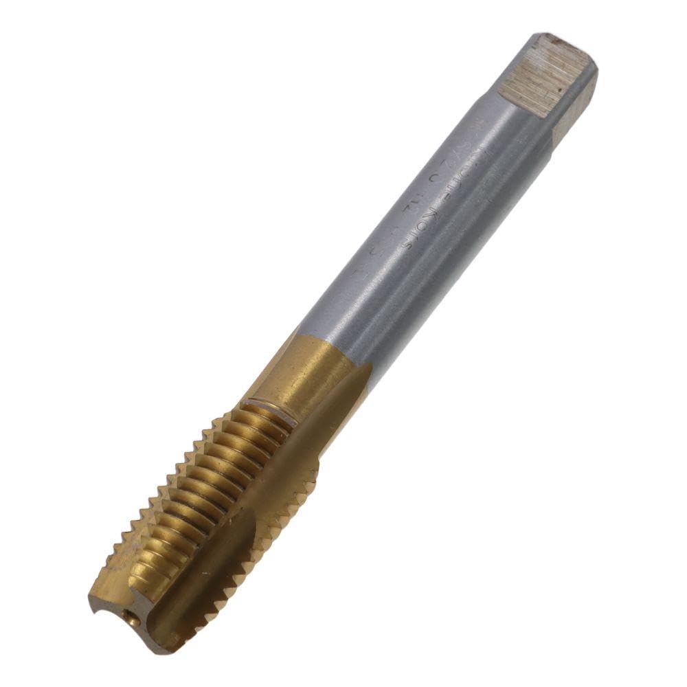 AllGIFT Spiral Point Plug Threading Tap High Speed Steel HSS Ground Threads Titanium Coated Thread Repair(M16x2.0)