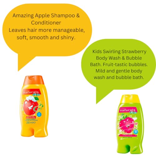 Kids Strawberry Body Wash & Bubble Bath 250ml Bundle Amazing Apple Shampoo & Conditioner 250ml And Enjoy The 36-Piece Set Of Alphanumeric Letter Foam Bath Puzzle, Perfect For Bath Time Fun - Image 4