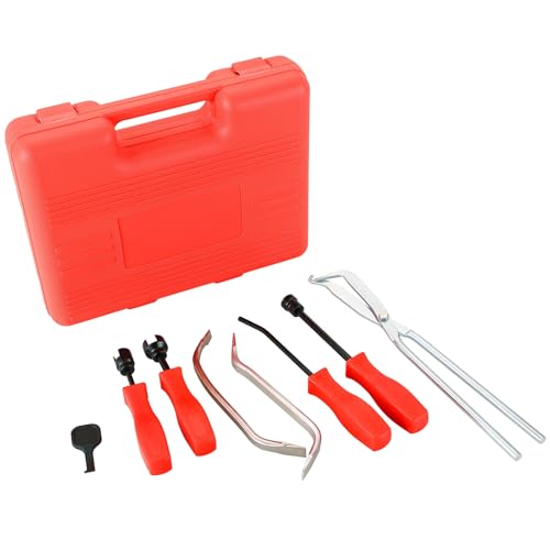DASBET 8PCS Drum Brake Tool Kit | Brake Spoon Set with Drum Brake Spring Pliers Professional Brake Drum Tool Kit Brake Spring Installer Remover Plier Tools Set