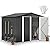 DWVO 8x6FT Outdoor Storage Shelter, Roomy Steel Tool Shed with Secure Entrances & Air Circulation for Patio, Lawn, and Backyard, Ideal for Storing Garden Gear, Lawn Tools, and Bikes, Dark Gray