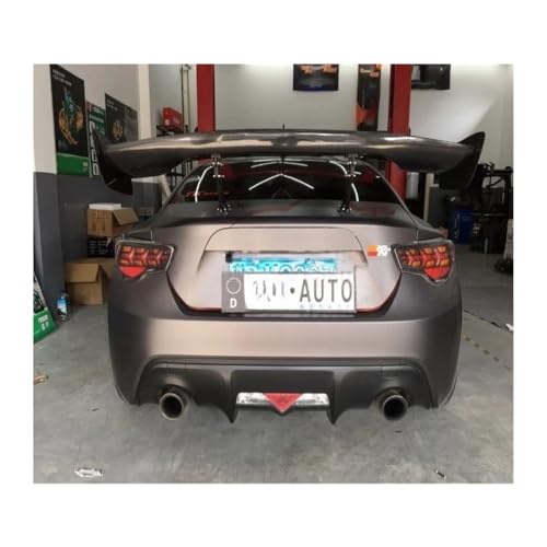 Compatible for Subaru BRZ Compatible for Toyota 86 GT86 2012-2021 ABS Plastic Material Unpainted Color Rear Roof GT Spoiler Wing Trunk Lip Boot Cover(DIY Color)