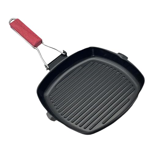 YUGSHNKFC Sartenes de cocina antiadherentes para interiores, utensilios de cocina esenciales, sartenes grandes para asar con textura de hierro refinado