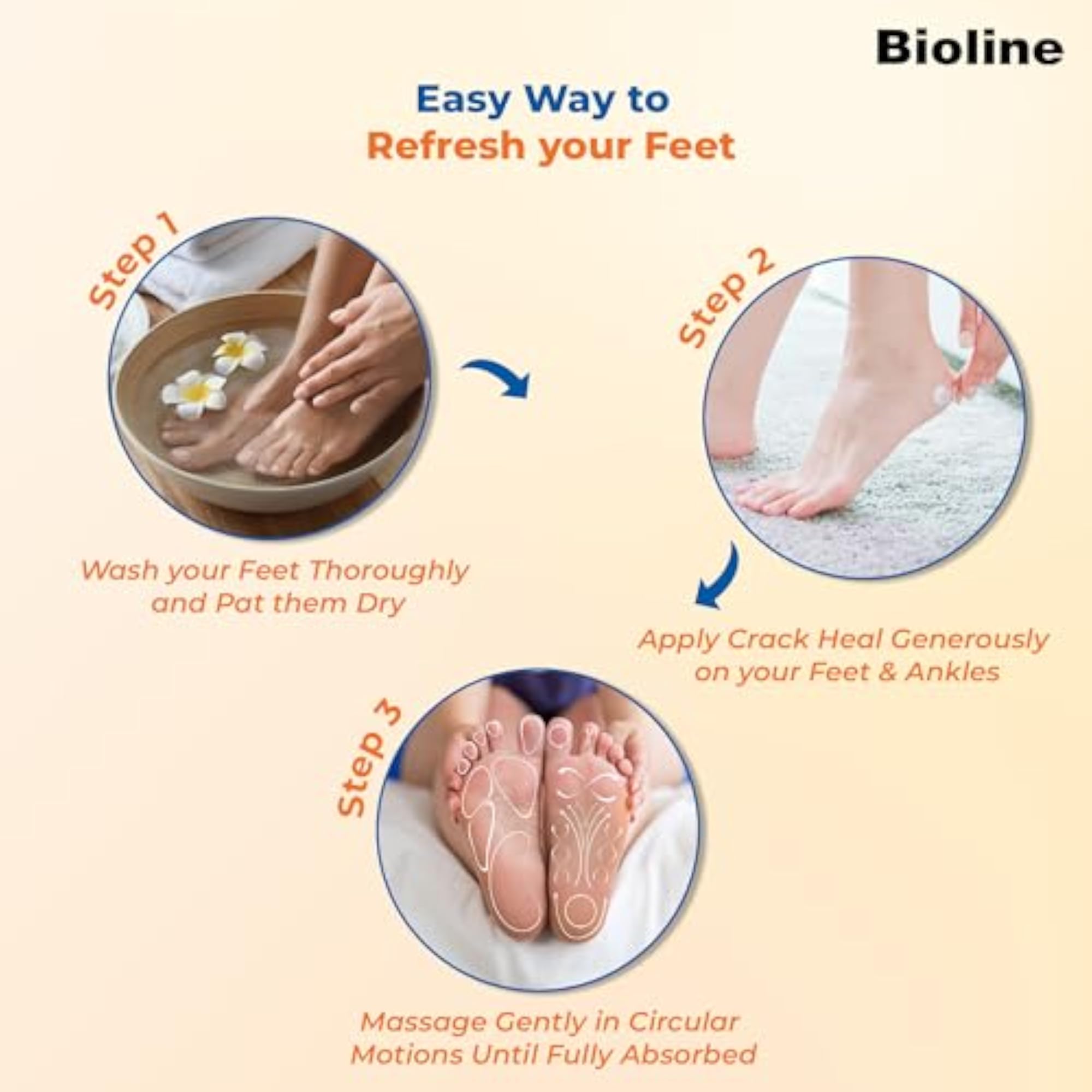 Crack Heal Foot Cream for Dry, Rough Heels, 50ml