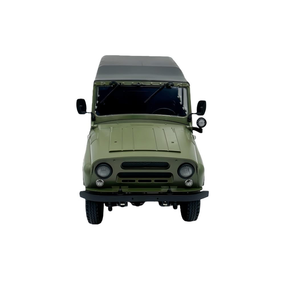 1/12 2,4-GHz-UAZ-469 WPL C94 4WD RC-Offroad-Crawler Mit Realitätsgetreuer Lenkung, Zwei Akkus, Einer Klappbaren Windschutzscheibe Und Einem Abnehmbaren Dachzelt (grün/RTR)