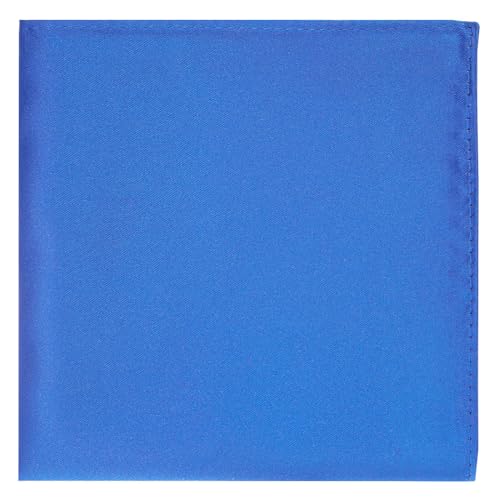Image of KissTies 6PCS Satin Pocket Square Plain Color Handkerchief Gift Set