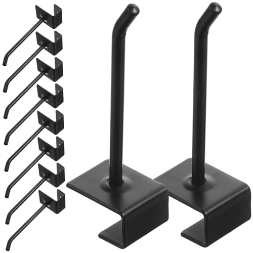 SOLUSTRE Pegboard Hanger Hooks 32 Pieces Metal Hook Accessories for Retail Display 10cm Length