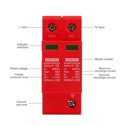 SPD surge protector device 1000V 2P parafoudre basse tension pour panneau solaire