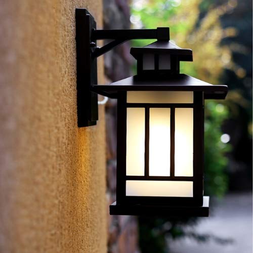 Lanterne lumineuse en aluminium rustique et verre style ferme rétro