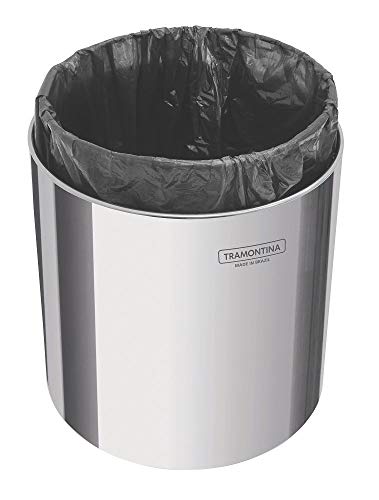 Lixeira em Aço Inox com Tampa 5 Litros, Tramontina, Inox