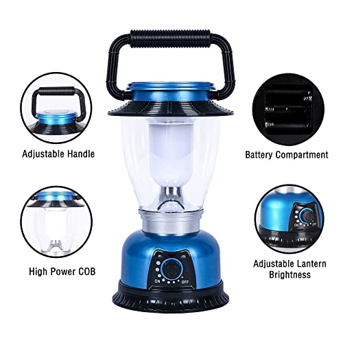 Mordoum Camping Lantern Battery Powered Led Camping Light Dimmable Water-Resistant Lantern, Cob High Brightness For Survival Hiking Fishing Hurricane Snow Emergency Lighting #TOP6