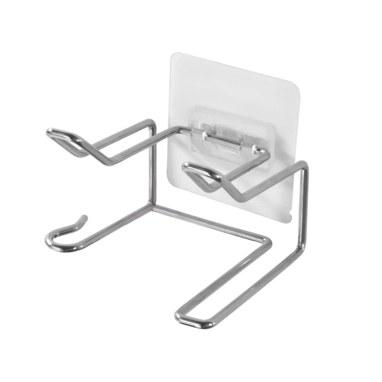 Cabilock Practical Hair Dryer Stand Nail- Bathroom Hair Dryer Rack Stylish Wall-Mounted Organizer