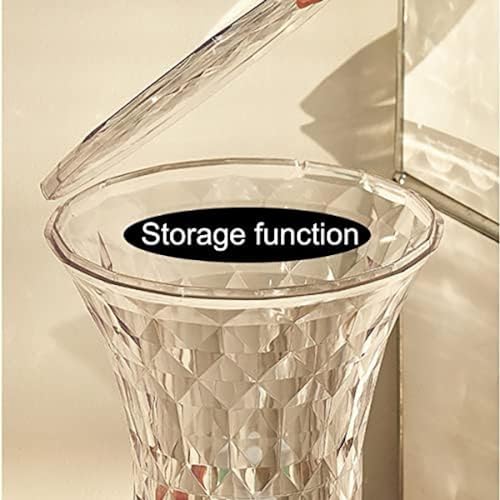 Table d'appoint en acrylique transparent marron décoration design