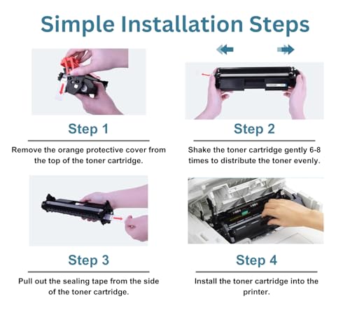 Print Page 17A Toner Cartridge Compatible for LJ Pro Printers M102, MFP M130 (Set of 2)