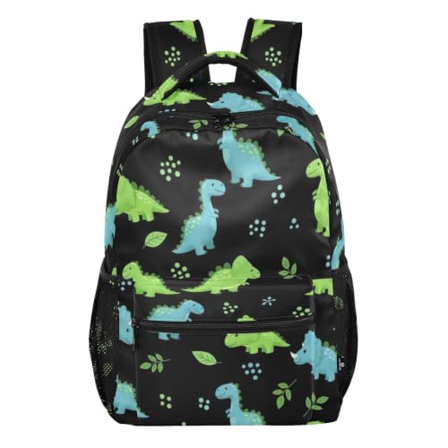 Sac à dos de voyage pour enfants noir dinosaures pour grandir et explorer avec le sourire
