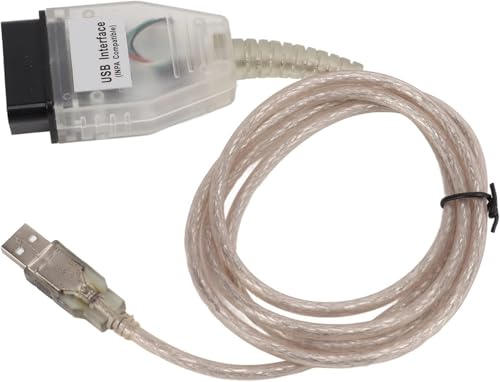 CYSFETENA K+DCAN Obd2 Diagnosekabel, 1,5m Digitales Diagnosetool Für Kfz-Stromkreisscanner, ABS OBD Kabel USB Port mit CD Ersatz für 3er E46 E83 E90 5er E39 E60 E61