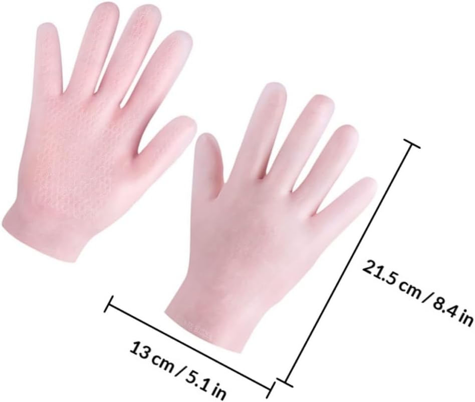 TEHAUX Moisturizing Gloves for Women 1 Pair Soft Dry Hand Care Gloves Comfortable Night Use for Female Skin Nourishment and Brightening
