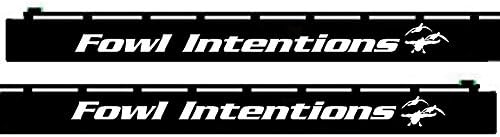 Waterfowl Decals Shotgun Barrel Decal - Fowl Intentions - SBD016 (White)