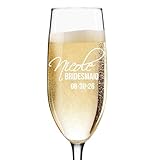 My Personal Memories, Personalized Champagne Flute Glass - Bridesmaid Wedding Toasting Flutes Glasses - Custom Engraved