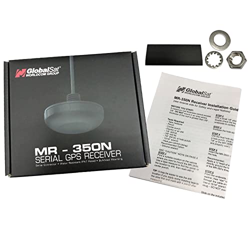 Image of GlobalSat MR-350N GPS Receiver, Black, Made in Taiwan
